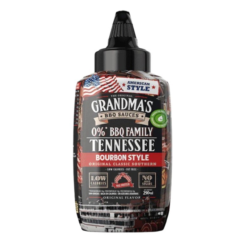 Salsa BBQ Tennessee Grandma's 290ml - Max Protein - Frete grátis!