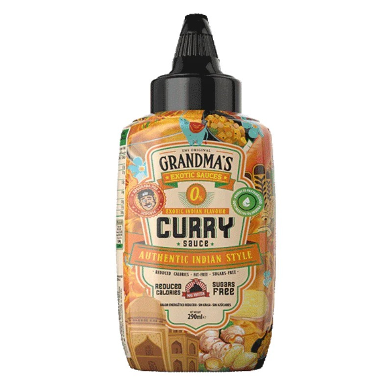 Salsa Curry Grandma's 290 ml - Max Protein - ¡Envíos Gratis!