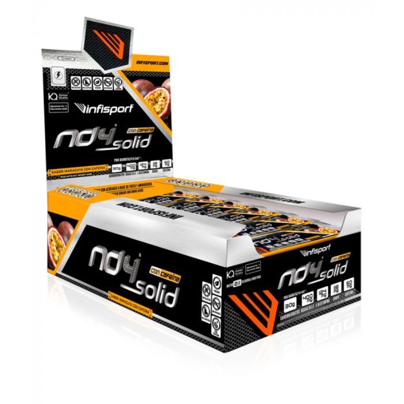 ND4 Solid Cafeína Bar 21x40grs - Infisport Frete grátis!