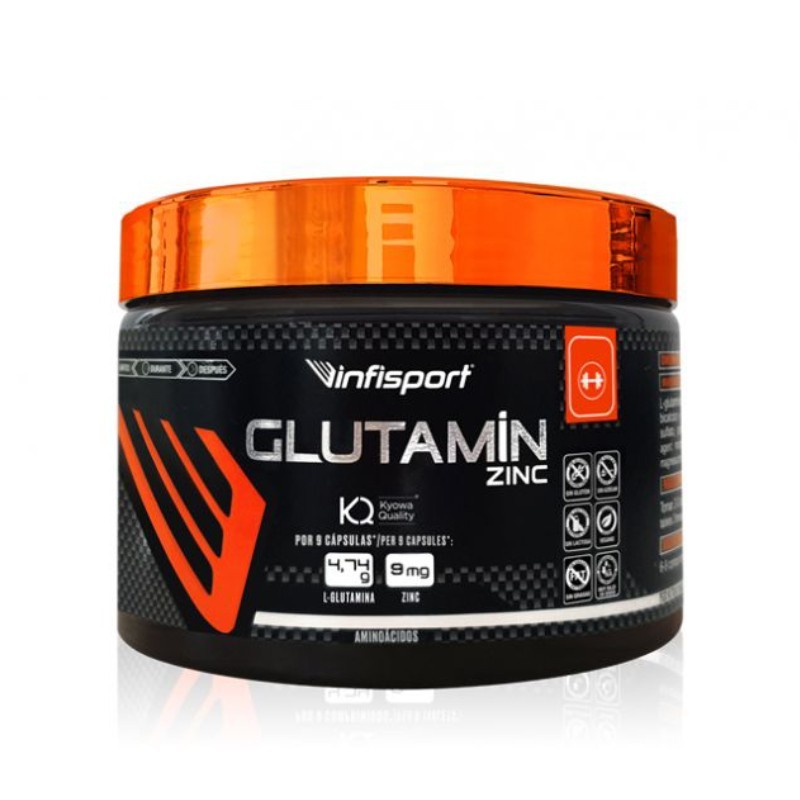 Glutamin Zinc Cápsula 150 caps - Infisport ¡Envíos Gratis!