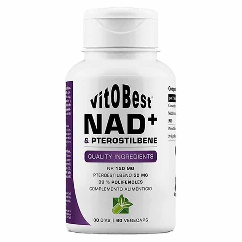 Nad+ & Pterostilbene 60 Vegecaps – Vitobest® - ¡Envíos Gratis!