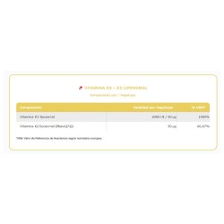 Liposomal Vitamin D3 + K2 60 Vegecaps - Vitobest® - ¡Envíos Gratis!