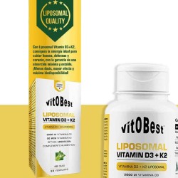 Liposomal Vitamin D3+K2 60 Vegecaps- Vitobest® - Frete grátis!