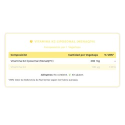 Liposomal Vitamin K2 60 vegecaps - Vitobest®-¡Envíos Gratis!