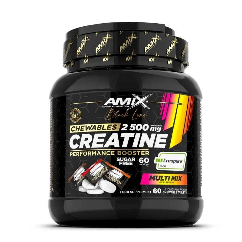 Creatina Creapure - Masticable 2500 mg – 60 Tablets | Black Line - Amix - ¡Envíos Gratis!