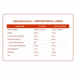 Protein Bar El Lobo® 1 x 60 g - Big - Frete grátis!