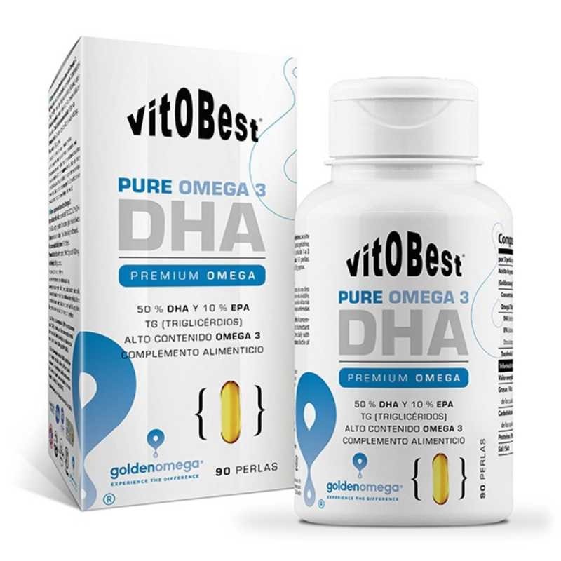 Pure Omega 3 DHA 90 Perlas - Vitobest Frete grátis!