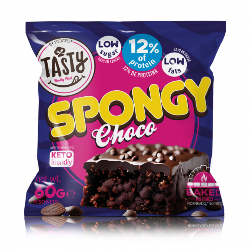 Spongy, Brownie protéico y keto 60 gr - ProCell Frete grátis!