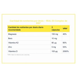 Real Vitamina D3 + Boro Complex 180 Vcaps - BigScience - Frete grátis!