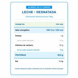 Leche En Polvo Desnatada	250 g - Max Protein ¡Envíos Gratis!