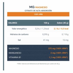 MG Citrato de magnesio 1 x 40 gr - Infisport - ¡Envíos Gratis!