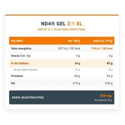 Nd4 Gel 2:1 XL - 18 x 70 gr - Infisport  Frete grátis!
