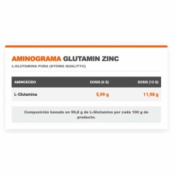 Glutamin + Zinc 300 gr - Infisport Frete grátis!