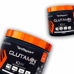 Glutamin + Zinc 300 gr - Infisport Frete grátis!