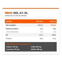 ND4 Gel 2:1 Xl Cafeína 18x70 gr - Infisport ¡Envíos Gratis!