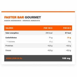 Faster Bar Gourmet 1 x 30 gr - Infisport Frete grátis!