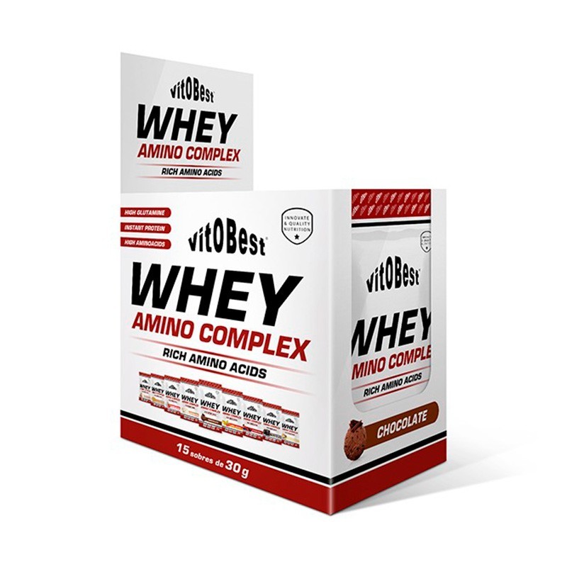 Whey Amino Complex (Sobres) caja 15 x 30 g - Vitobest Frete grátis!