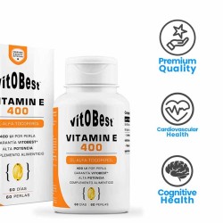 Vitamina E 400 60 Perlas- VitOBest ¡Envíos Gratis!