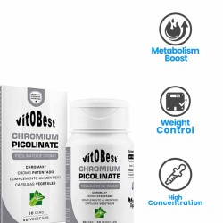 Cromo Picolinato 50 Caps - VitOBest. ¡Envíos Gratis!