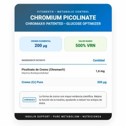Cromo Picolinato 50 Caps - VitOBest. ¡Envíos Gratis!