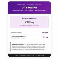 L-Tyrosine 60 caps. - Vitobest Frete grátis!
