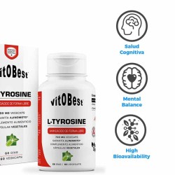 L-Tyrosine 60 caps. - Vitobest Frete grátis!