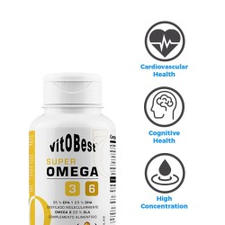 Super Omega 3-6 - 100 Perlas - VitOBest. ¡Envíos Gratis!