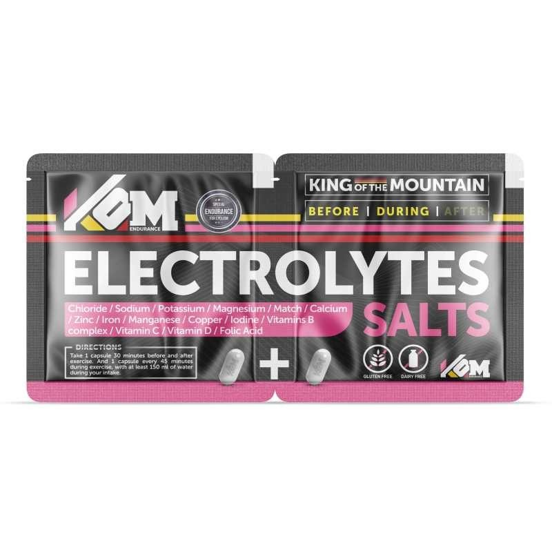 Electrolytes Efervescent Salts 2 caps (25) - Kom Endurance