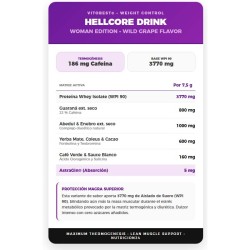 Hellcore Drink Mujer Thermogenic 300g - Vitobest Frete grátis!