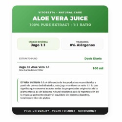 Jugo de Aloe Vera Ecológico 500 ml - VitOBest ¡Envíos Gratis!
