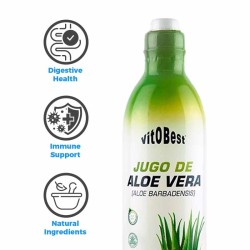 Jugo de Aloe Vera Ecológico 500 ml - VitOBest ¡Envíos Gratis!