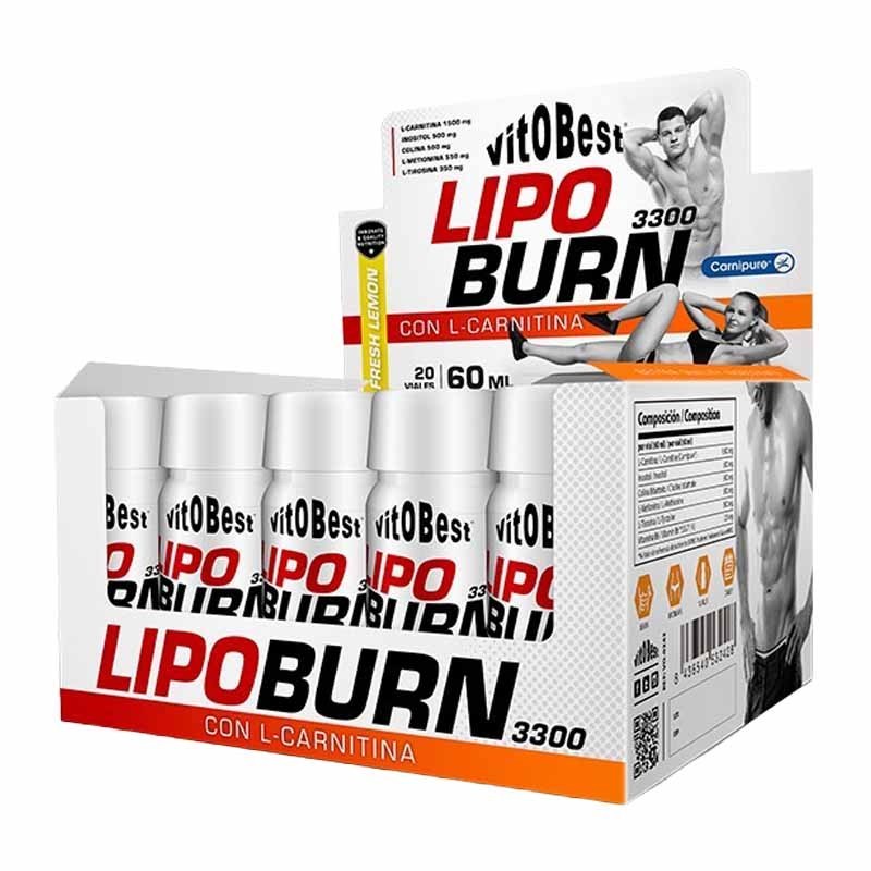 Lipoburn 3300 - 20 Viales - VitOBest ¡Envíos Gratis!