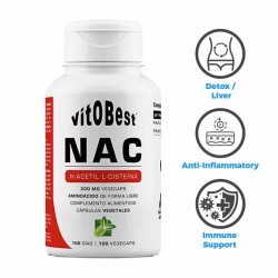 NAC N-Acetilcisteína 100 Vcaps - VitOBest Frete grátis!