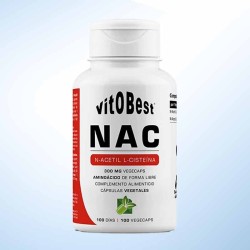 NAC N-Acetilcisteína 100 Vcaps - VitOBest Frete grátis!