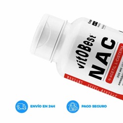 NAC N-Acetilcisteína 100 Vcaps - VitOBest Frete grátis!