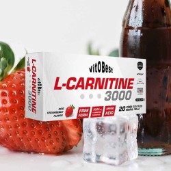 L-Carnitine 3000 - 20x10 ml - VitOBest Frete grátis!