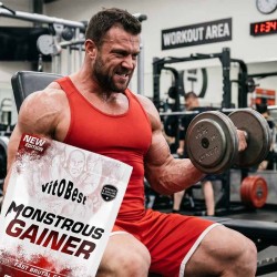 Monster Monstrous Gainer 3Kg - VitoBest Carbohidrato Frete grátis!