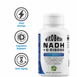 NADH+D-Ribose 60 VegeCaps - Vitobest Frete grátis!
