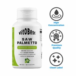 Saw Palmetto 60 Vcaps - VitOBest Frete grátis!