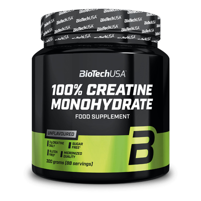 100% Creatine Monohydrate 300 g sin sabor - imagen oficial BioTechUSA