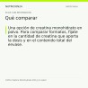100% Creatine Monohydrate 300 g sin sabor - Qué comparar | Nutricion24