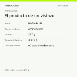 100% Instant L-Leucine 277 g - El producto de un vistazo | Nutricion24