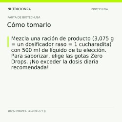 100% Instant L-Leucine 277 g - Cómo tomarlo | Nutricion24