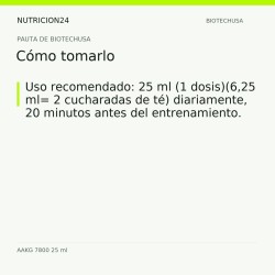 AAKG 7800 25 ml - Cómo tomarlo | Nutricion24