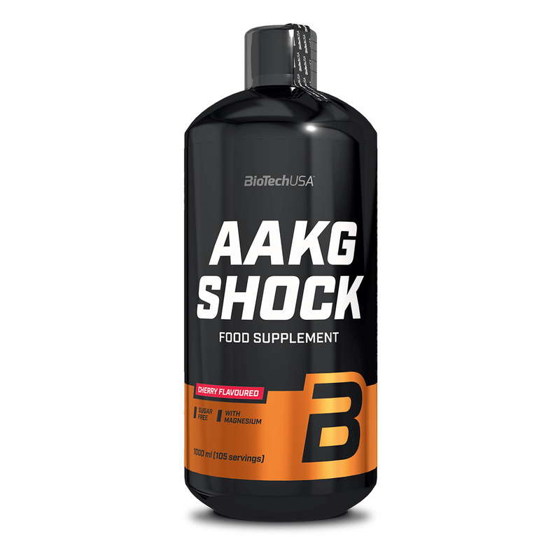 AAKG Shock líquido 1000 ml - cereza - imagen oficial BioTechUSA