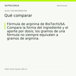 AAKG Shock líquido 1000 ml - Qué comparar | Nutricion24