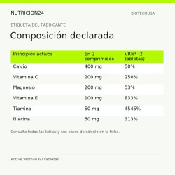 Active Woman 60 tabletas - Composición declarada | Nutricion24