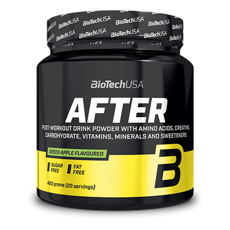 After bebida en polvo 420 g - manzana verde - imagen oficial BioTechUSA