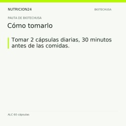 ALC 60 cápsulas - Cómo tomarlo | Nutricion24
