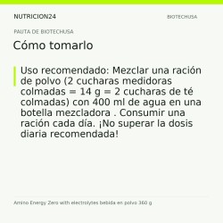 Amino Energy Zero with electrolytes bebida en polvo 360 g - Cómo tomarlo | Nutricion24
